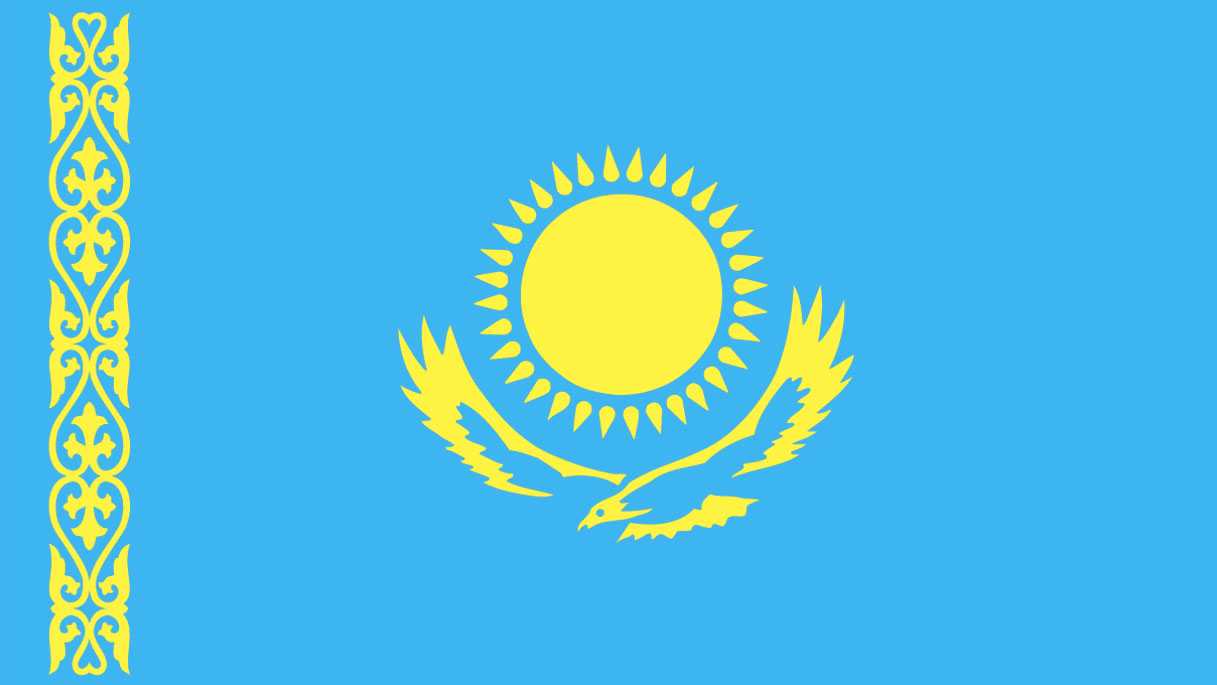 Флаг РК 1 м. х 2 м.