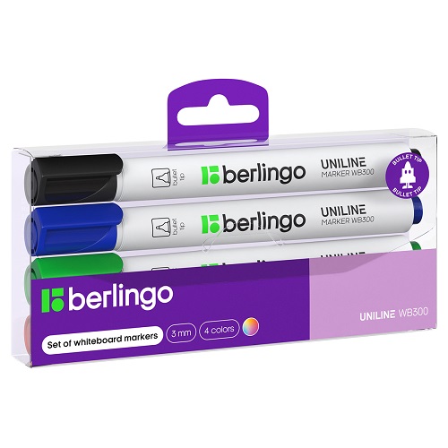 Набор маркеров для белых досок Berlingo 
