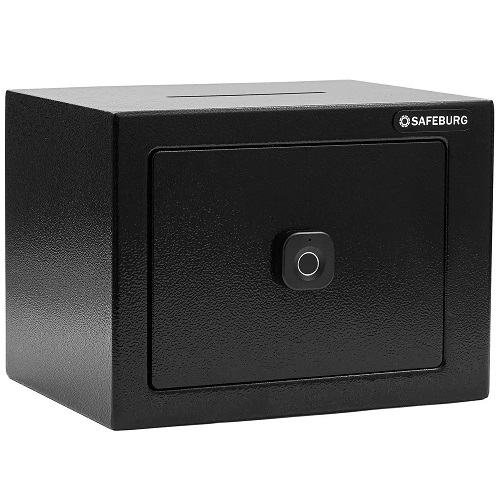 Сейф для денег и документов SAFEBURG SB-170DF BLACK с биометрическим замком