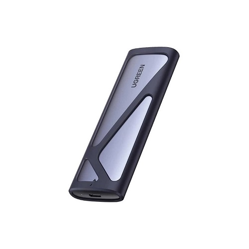 Кейс для подключения жестких дисков, Ugreen, CM400/10902, M.2 NVMe, Внешний, USB Type-C, Серый