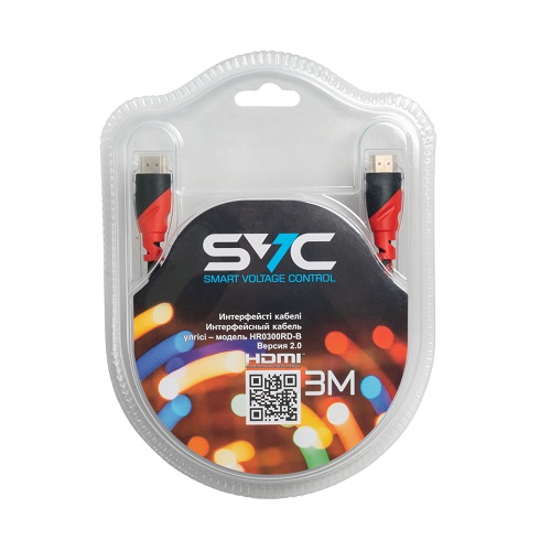 Кабель HDMI-HDMI SVC HR0300RD-B