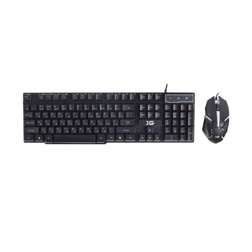 Комплект Клавиатура + Мышь, XG, XD-575OUB, Оптическая Мышь, USB, Кол-во стандартных клавиш 104, Анг/