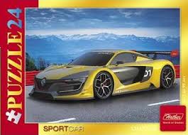 Пазлы 24 элемента А5ф 130х175мм 4 дизайна серия -Sport car