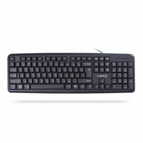 Клавиатура X-Game,XK-100UB, ультратонкая, USB, кол-во стандартных клавиш 104, англ./рус./каз, чёрный