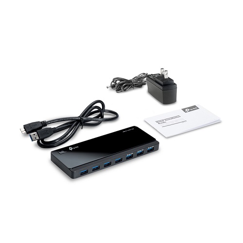 Концентратор USB, TP-Link, UH700, 7-портовый концентратор USB 3.0,1 порт micro USB, тип B
