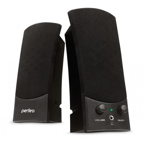 Компьютерные колонки 2.0 Perfeo UNO, 2 х 3 Вт, USB, черные