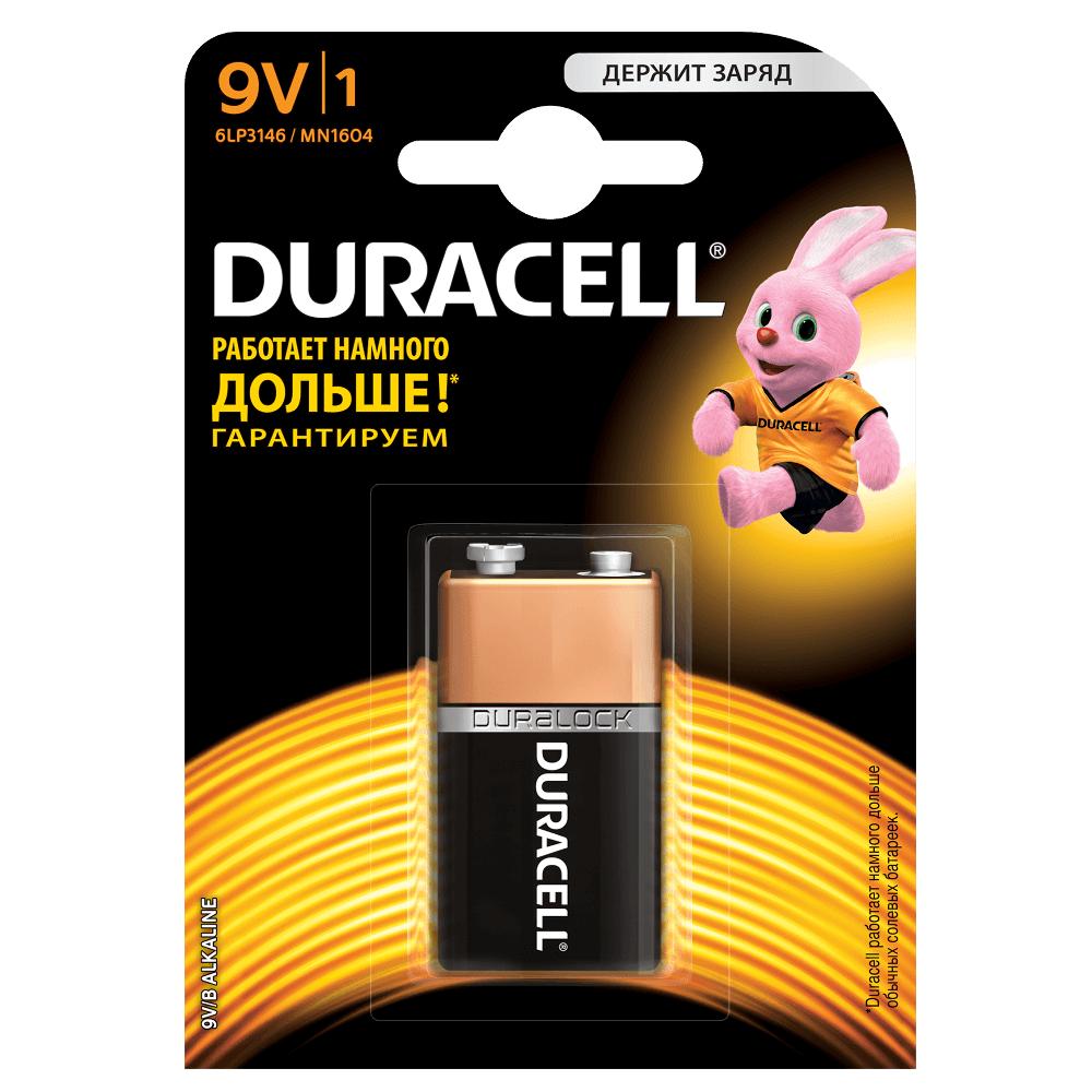 Батарейка DURАСELL Alkaline Крона 9 V 6 LR 61/MN 1604