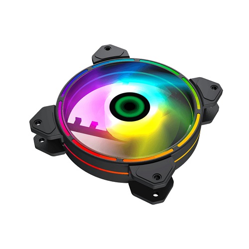 Кулер для компьютерного корпуса, Gamemax, FN 12Rainbow D, 14050101035, 120мм ARGB, 1100±10% об.мин, 
