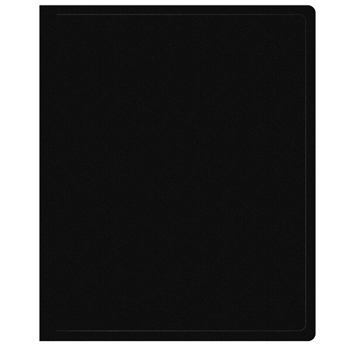 Папка на 2-х кольцах Buro -ECB413/2RBLACK A4 пластик 0.5мм черный