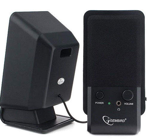 Акустическая система Gembird SPK-510 (2.0), цвет черный SPK active RMS 3Wx2, USB power