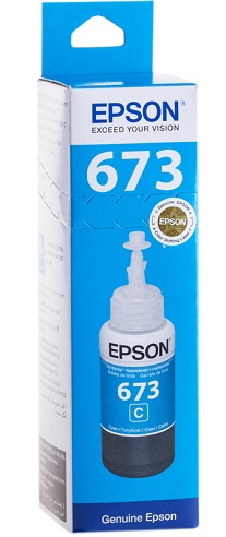 Чернила оригинальные Epson T6732 голубые (Cyan) для L800, L805, L810, L850. 70 мл.