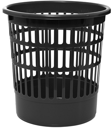 Корзина для бумаг OfficeClean, 09 литров, сетчатая, черная