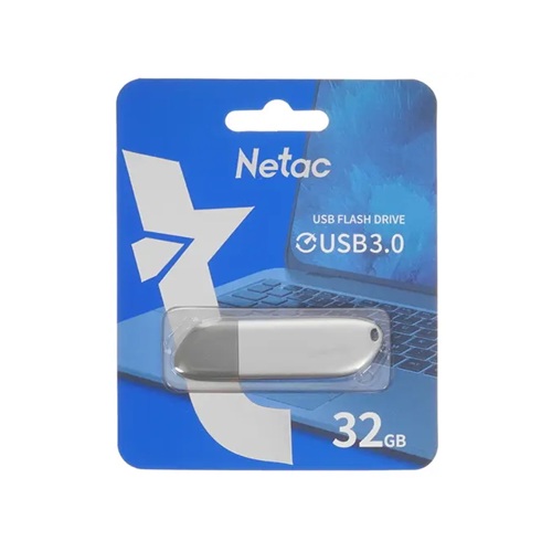 USB-накопитель, Netac, NT03U352N-032G-30PN, 32GB, USB3.0 Серебристый