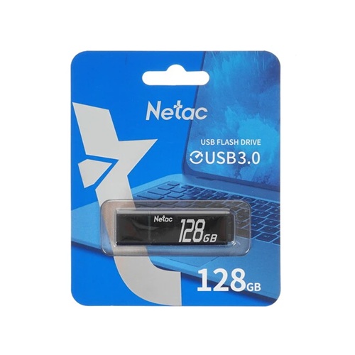 USB-накопитель, Netac, NT03U351N-128G-30BK, 128GB, USB3.0 Чёрный